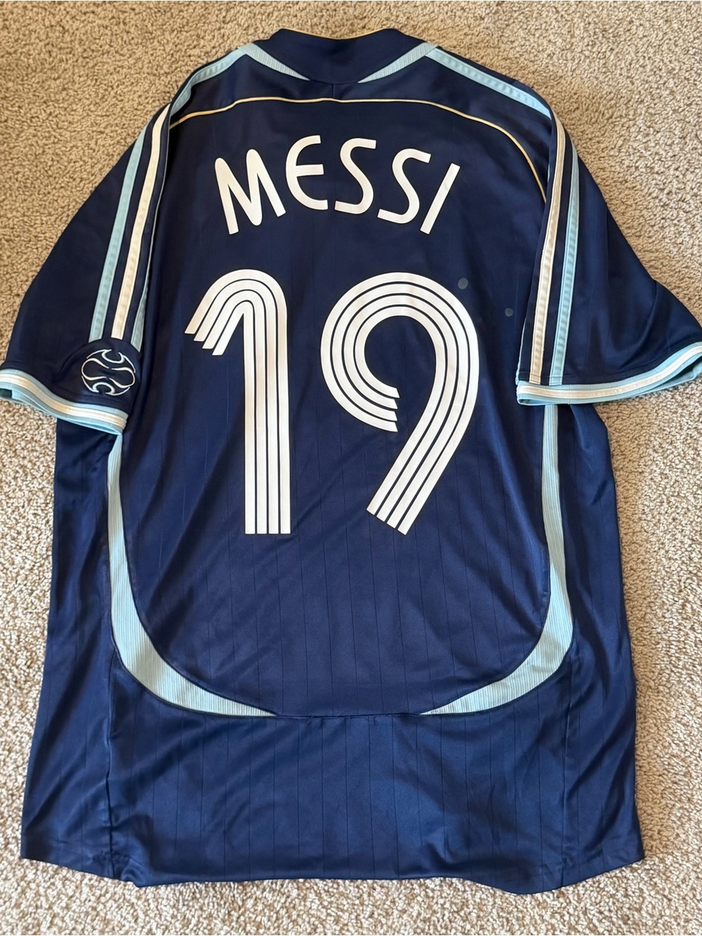 2005-06 Argentina Lionel Messi Away Adidas Jersey